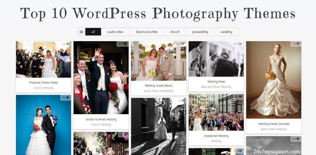 Top 10 WordPress Photography Themes 