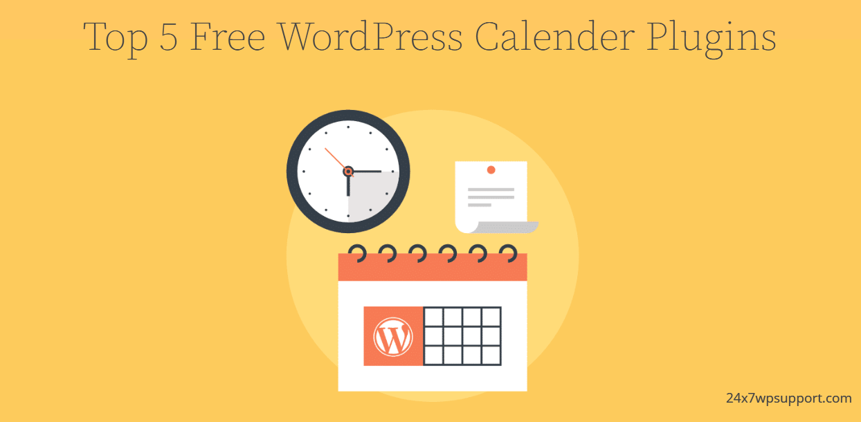 Top 5 Free WordPress Calender Plugins 