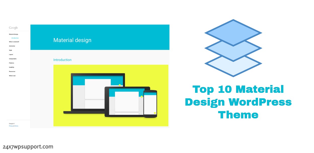 Material Design WordPress Theme 
