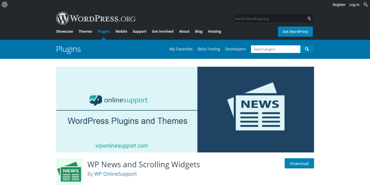 WP News and Scrolling Widgets
