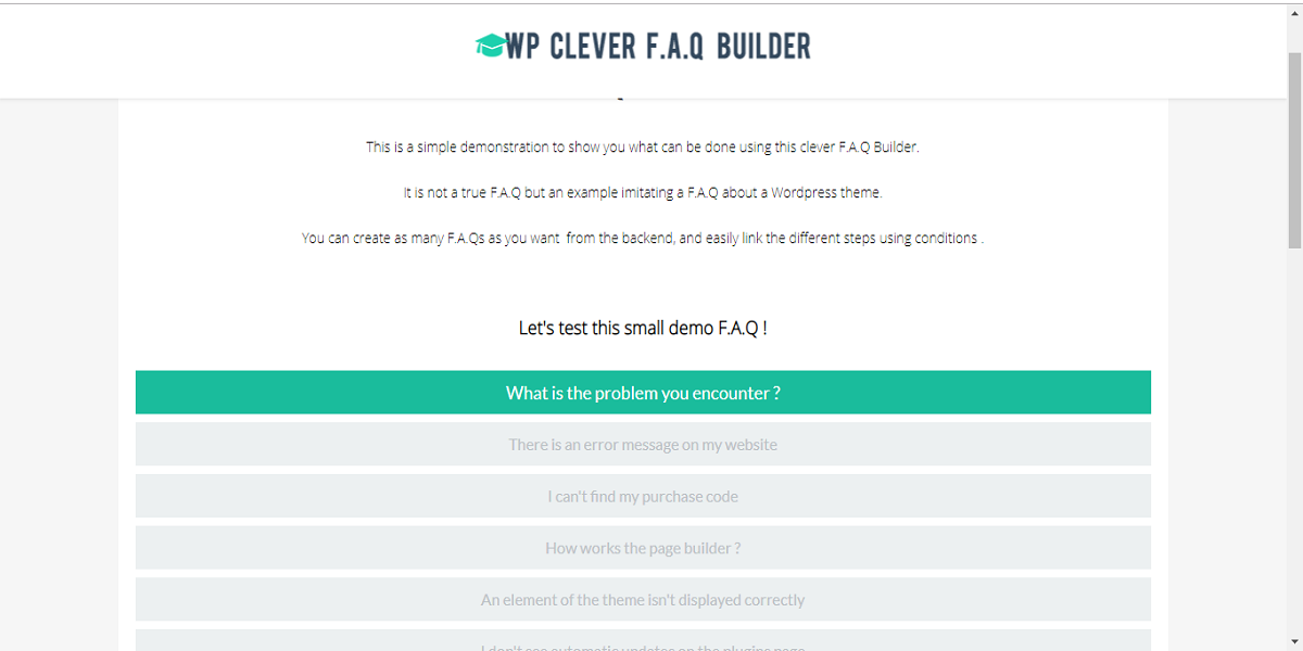 WP clever FAQ Builder WP clever FAQ Builder