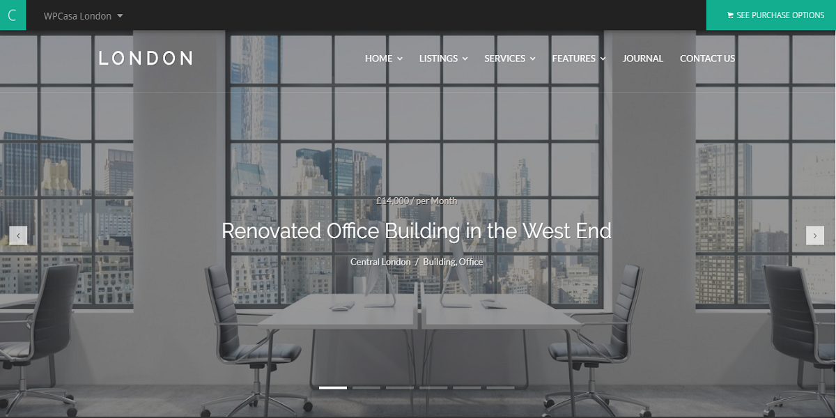 WPCasa London WordPress Theme