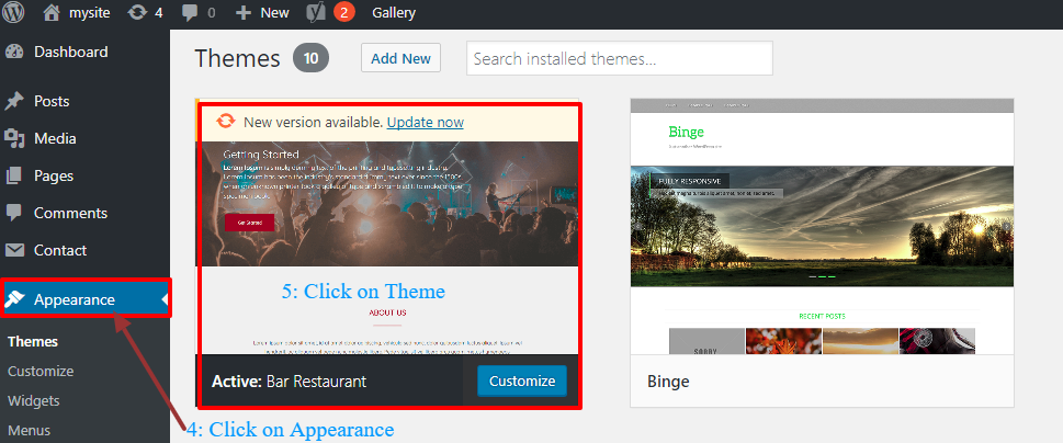 Wordpress Appearance Wordpress Appearance