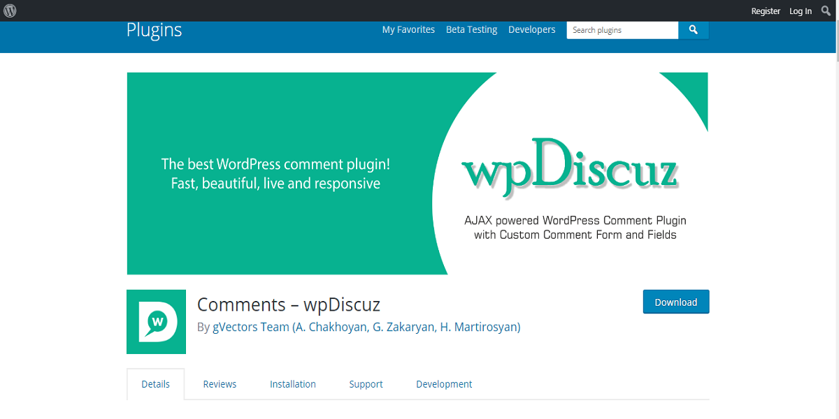 wpDiscuz WordPress Comment Plugin wpDiscuz WordPress Comment Plugin