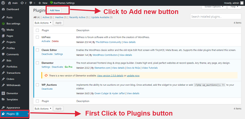 Add New Button Add New Button