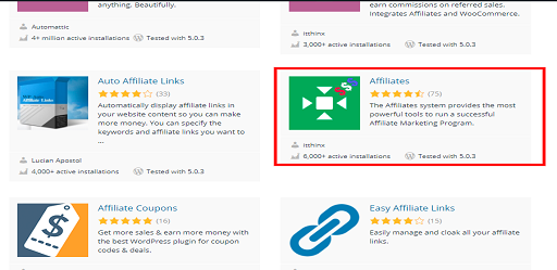 Affiliates Plugin