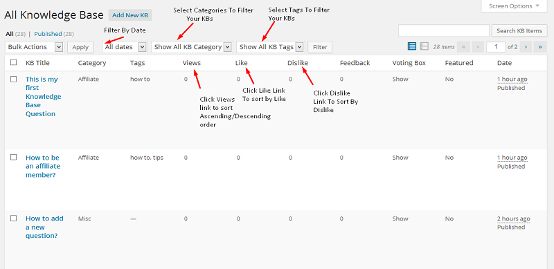 BWL Knowledge Base Manager Demo