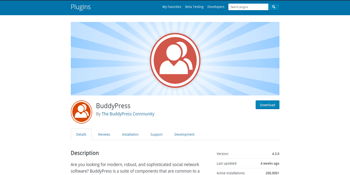 BuddyPress Plugin BuddyPress Plugin