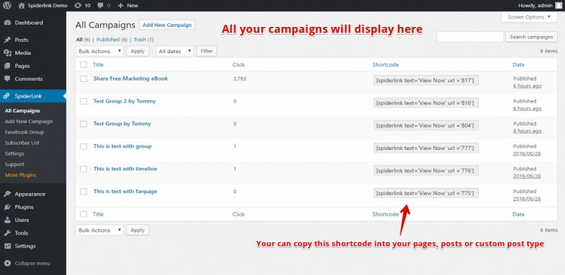 Facebook Spiderlink All Campaign Facebook Spiderlink All Campaign