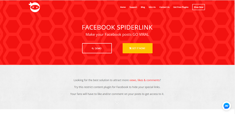 Facebook Spiderlink Plugin