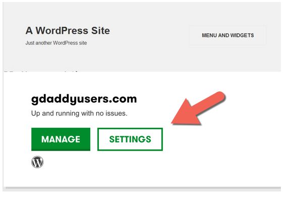 Godaddy Settings