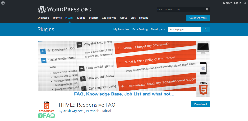 HTML5 Responsive FAQ