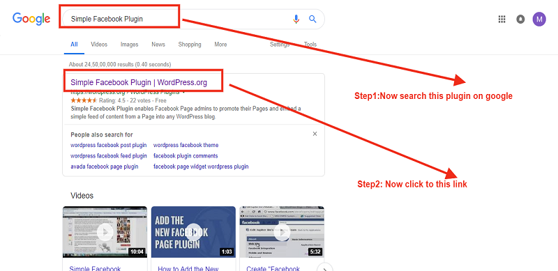 Search Simple Facebook Plugin Search Simple Facebook Plugin