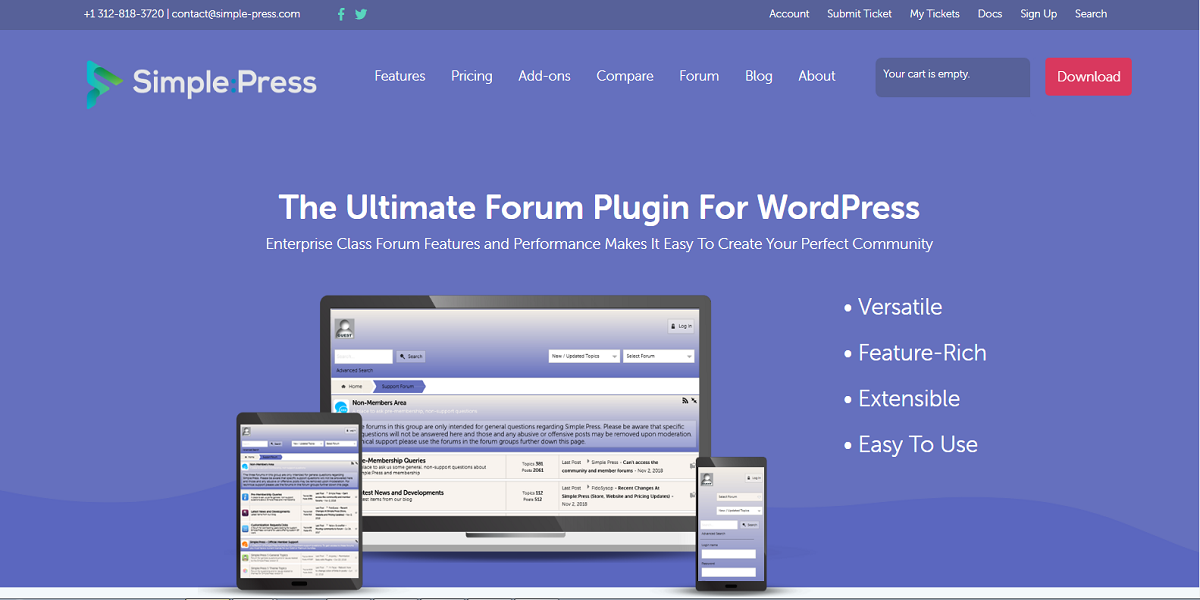 Simple Press Plugin Simple Press Plugin