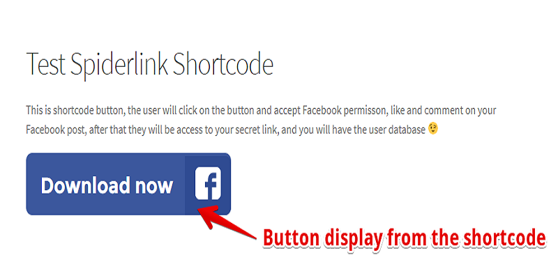 Spinderlink Shortcode Test