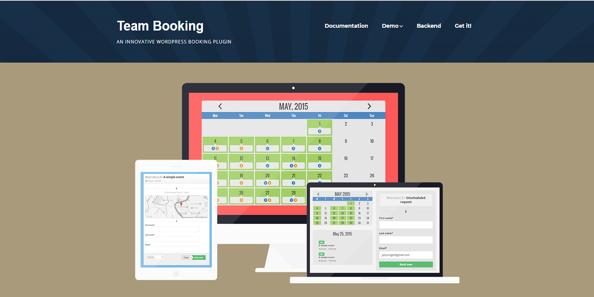 Team Booking Plugin