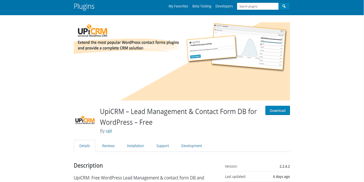 UpiCRM – Lead Management Plugin