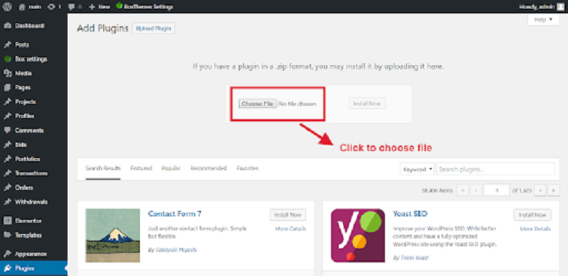 Upload Plugin Upload Plugin