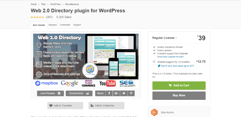 Web 2.0 Directory plugin for WordPress