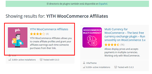 YITH WooCommerce Affiliates