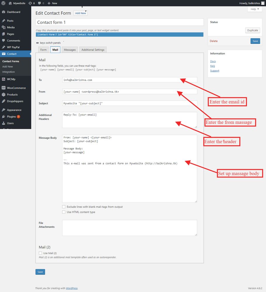 configure-contact-form