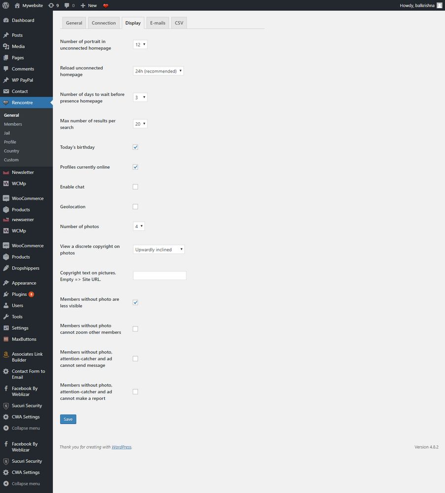 display-setting