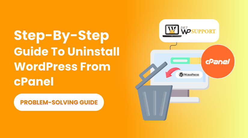 how to uninstall wordpress from cpanel