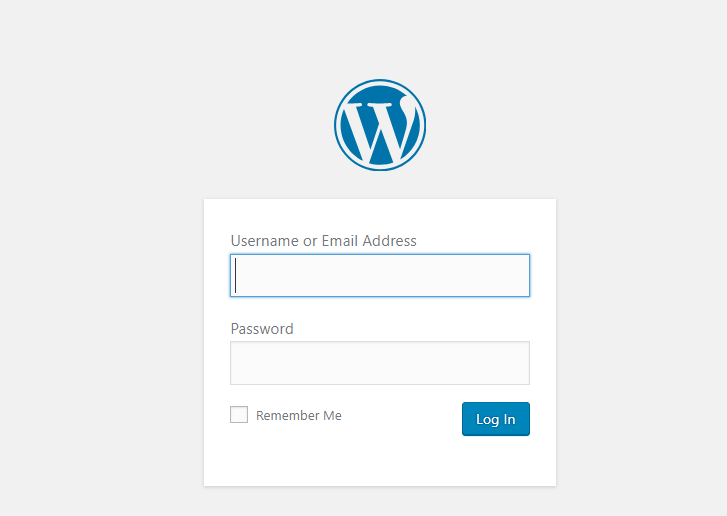 wp-admin WordPress admin