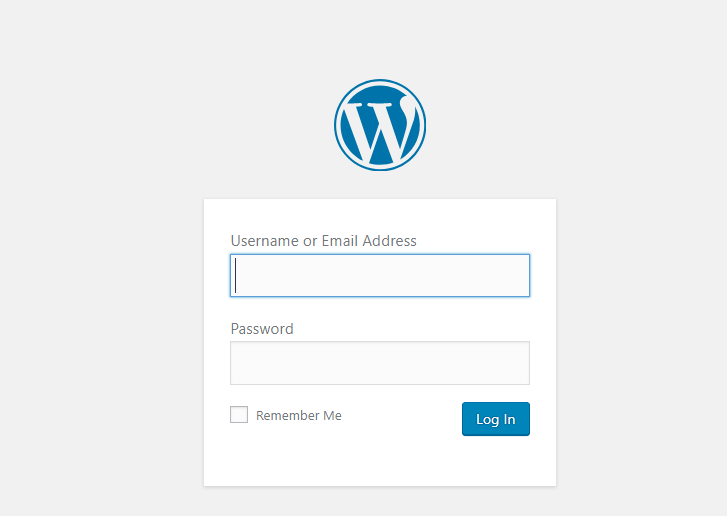 WordPress admin