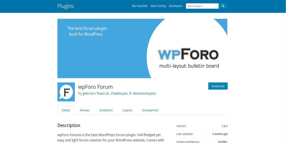 wpForo Forum Plugin