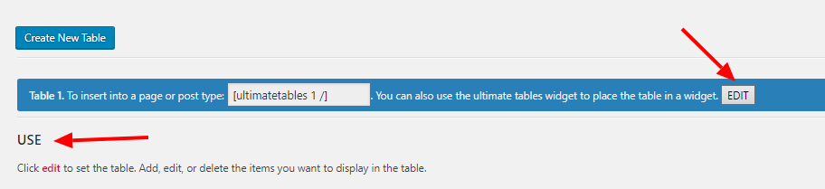 Ultimate tables