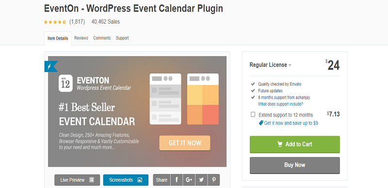 EventOn Plugin Buy Now