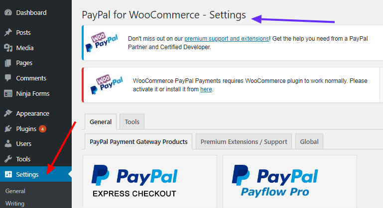 First paypal for woocommerce