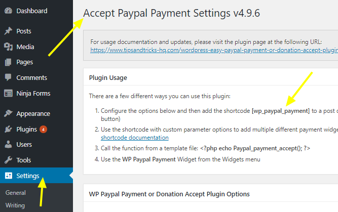 Fisrt setup paypal payment