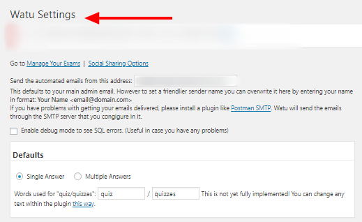 How To Setup Watu Quiz Plugins