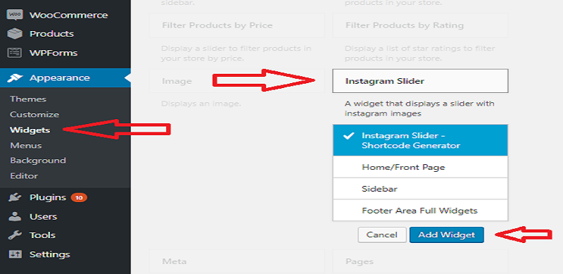 Instagram Slider Widget Slider