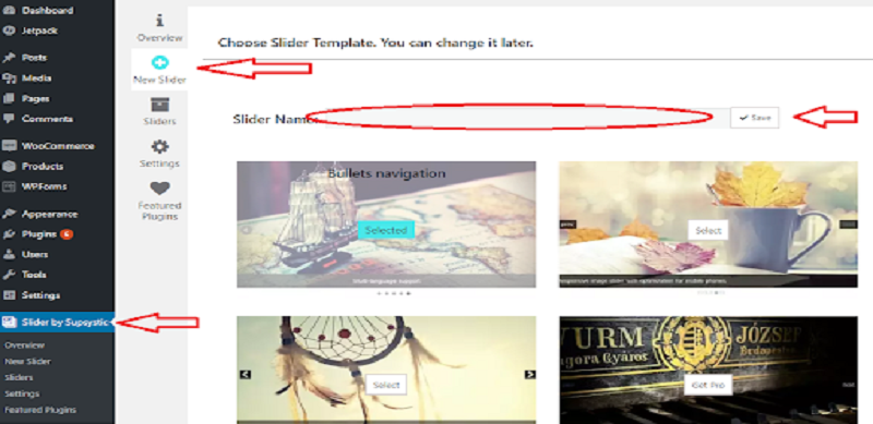 Slider by Supsystic Plugin Dashboard