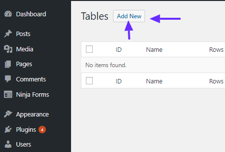 wp dashboard