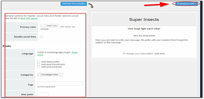 configure some settings