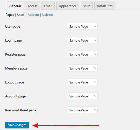 create several pages to function correctly