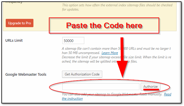 Google Sitemap Authorize