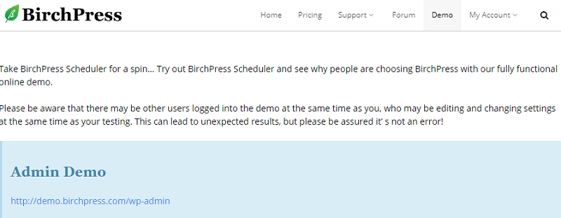 BirchPress Demo