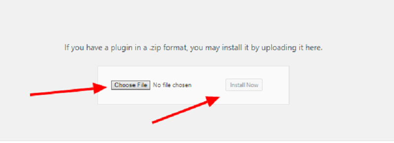 Choose to Upload Plugin