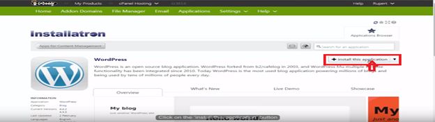 GoDaddy Application GoDaddy Application