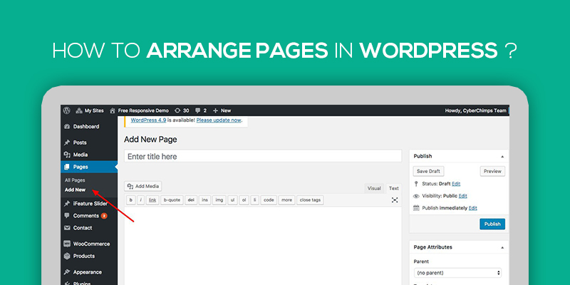How To Arrange Pages In WordPress 