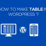 How To Make Table In WordPress