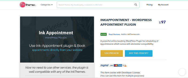 Ink Appointment Plugin