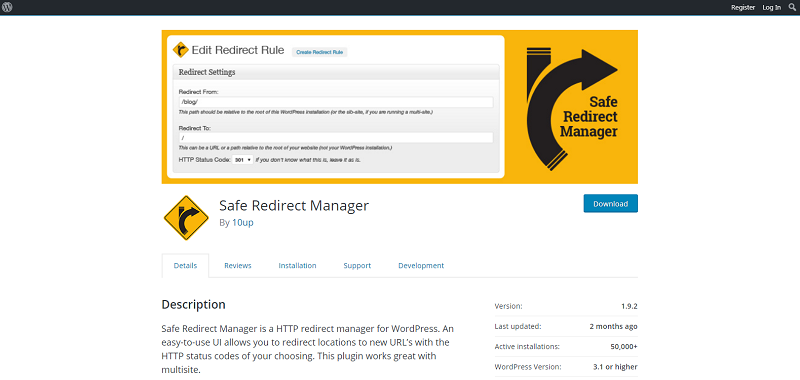 Safe Redirect Manager Plugin