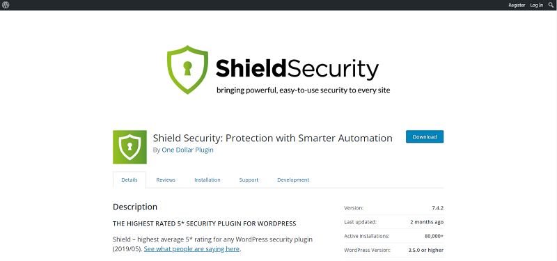 Shield Security Plugin
