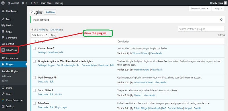 Table Press Plugin Table Press Plugin